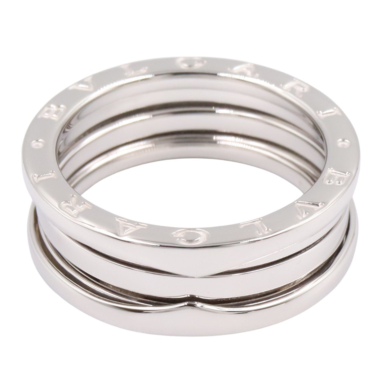 B-zero1 ビーゼロワン リング 3バンド リング 指輪 K18WG ホワイトゴールド ブルガリ アクセサリー BVLGARI
