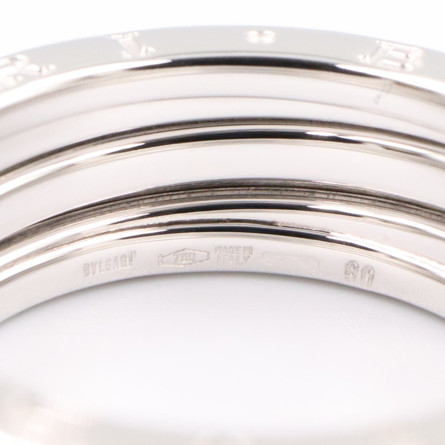 B-zero1 ビーゼロワン リング 3バンド リング 指輪 K18WG ホワイトゴールド ブルガリ アクセサリー BVLGARI