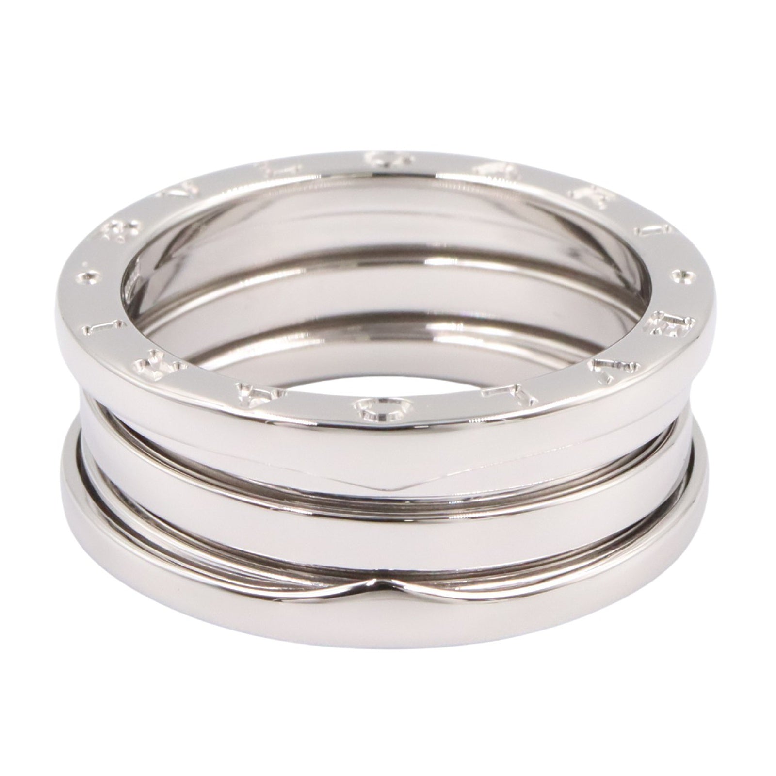 B-zero1 ビーゼロワン リング 3バンド リング 指輪 K18WG ホワイトゴールド ブルガリ アクセサリー BVLGARI