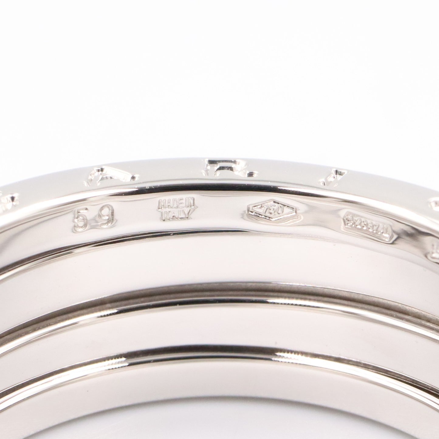 B-zero1 ビーゼロワン リング 3バンド リング 指輪 K18WG ホワイトゴールド ブルガリ アクセサリー BVLGARI
