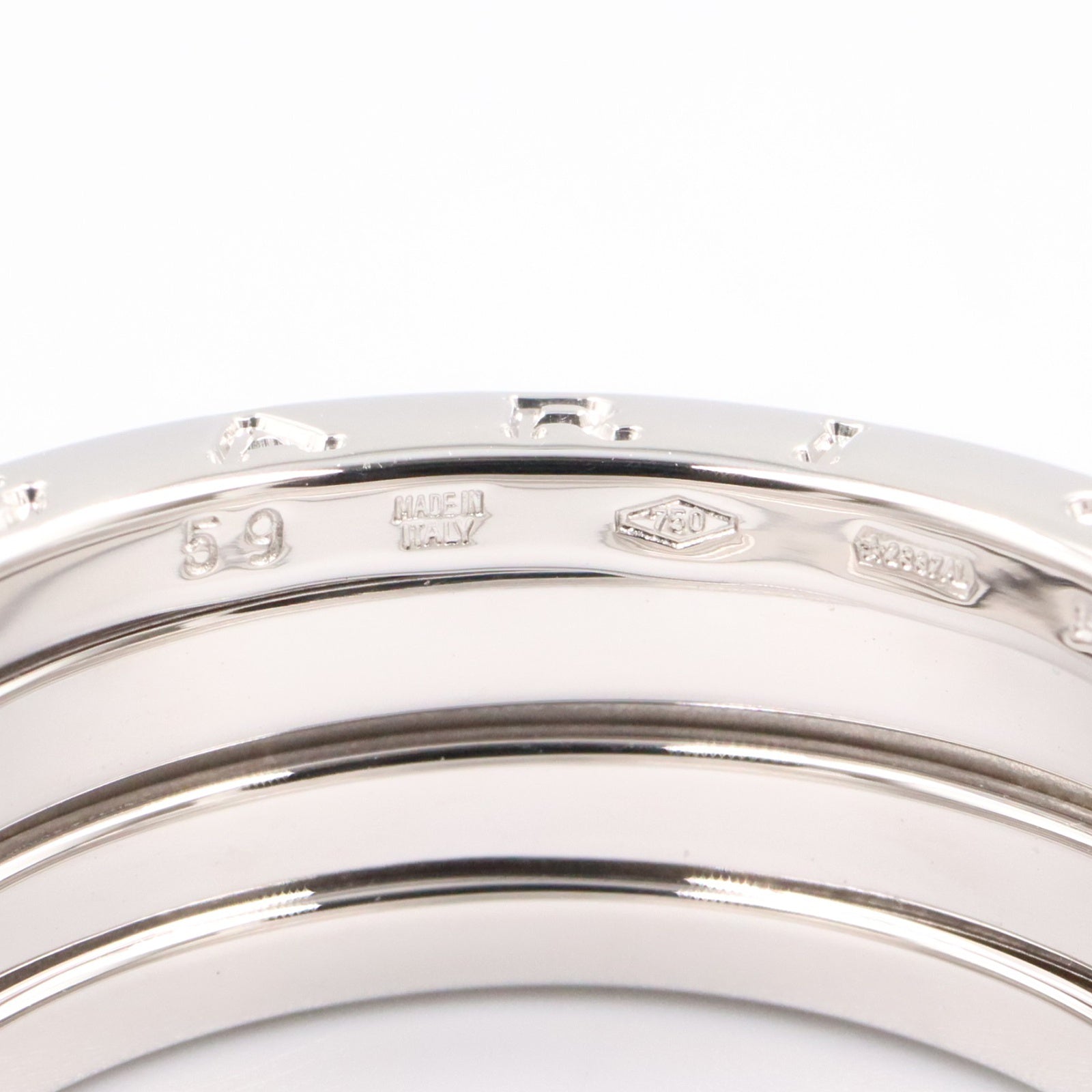 B-zero1 ビーゼロワン リング 3バンド リング 指輪 K18WG ホワイトゴールド ブルガリ アクセサリー BVLGARI