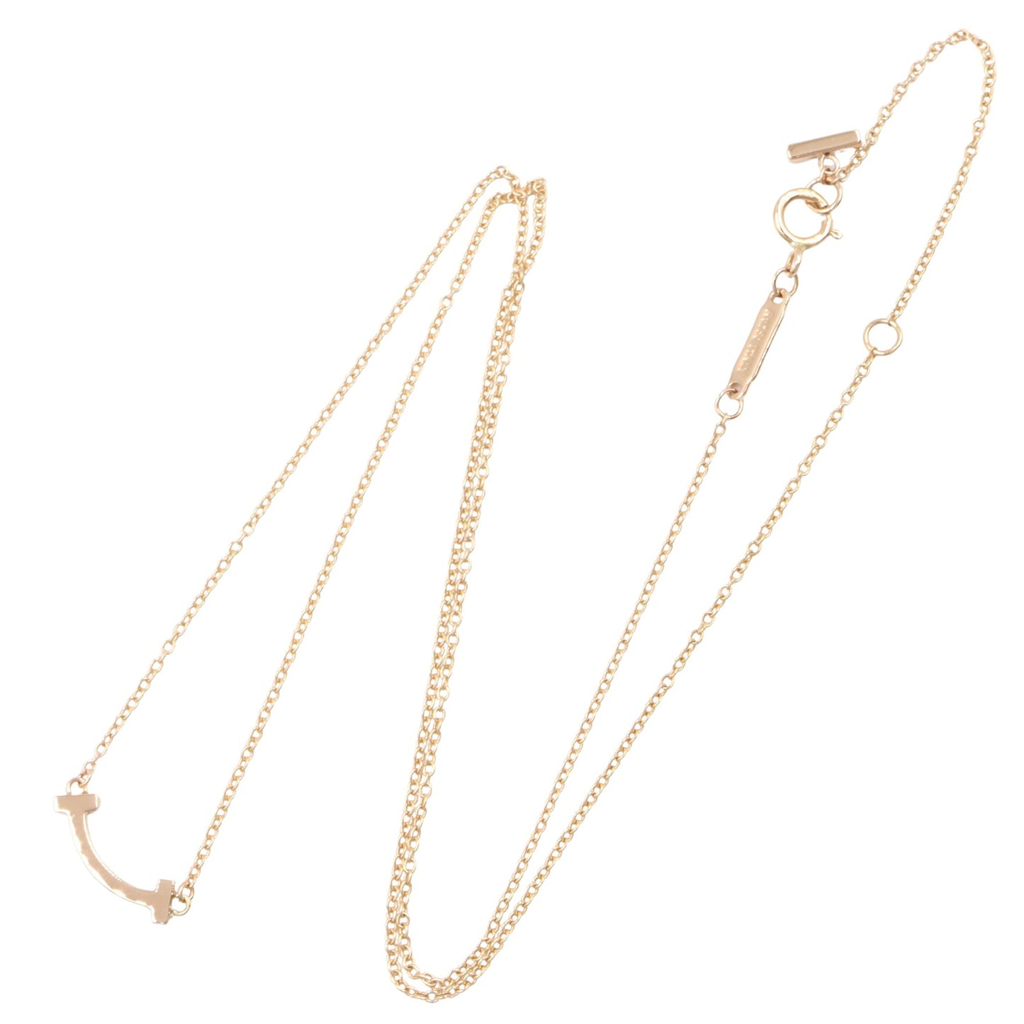 Tスマイル ミニ ネックレス ネックレス K18PG ピンクゴールド ティファニー アクセサリー TIFFANY & Co.