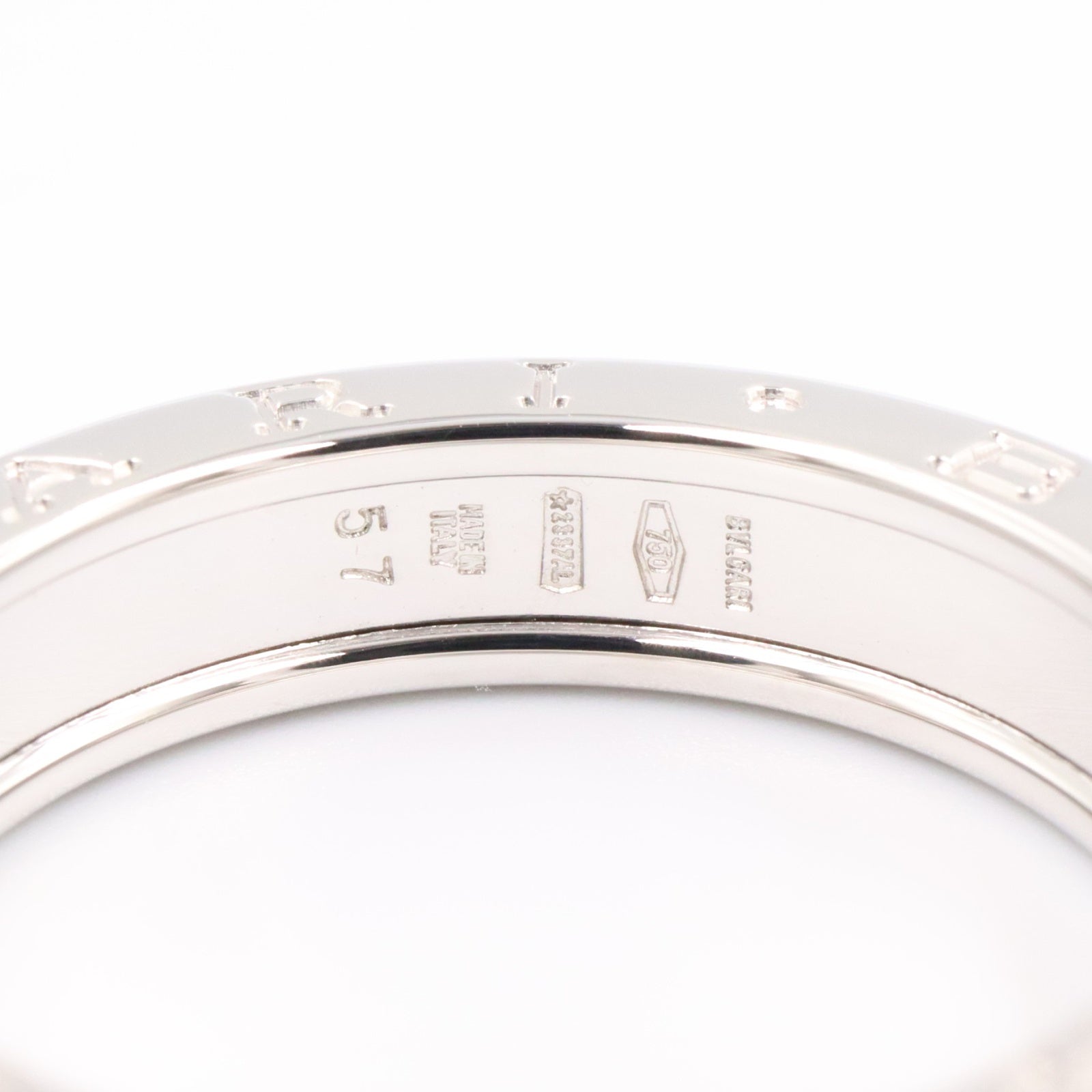 B-zero1 ビーゼロワン リング 1バンド リング 指輪 K18WG ホワイトゴールド ブルガリ アクセサリー BVLGARI