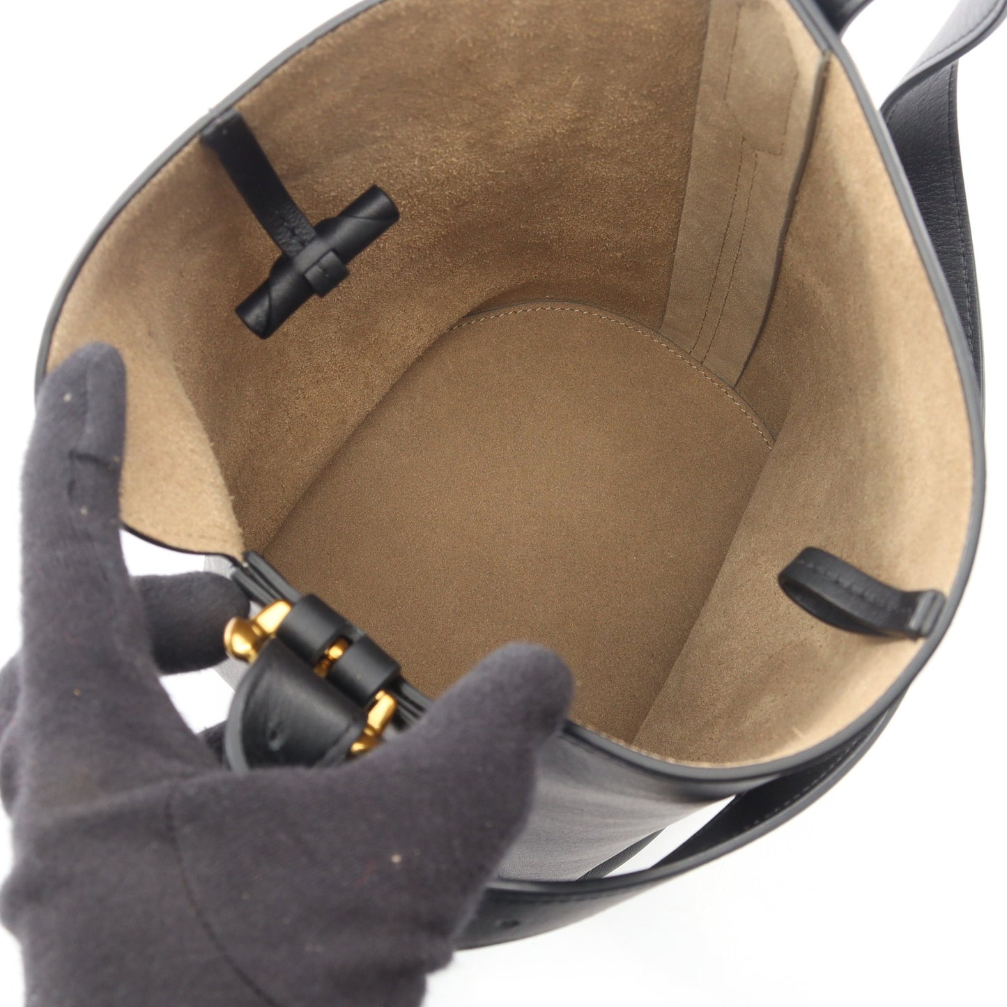 QUIVER BUCKET クイバーバケット ショルダーバッグ レザー ブラック ジェイアンドエムデヴィッドソン バッグ J&M DAVIDSON