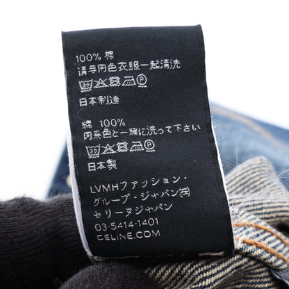 トリオンフボタン デニムジャケット コットン インディゴブルー セリーヌ