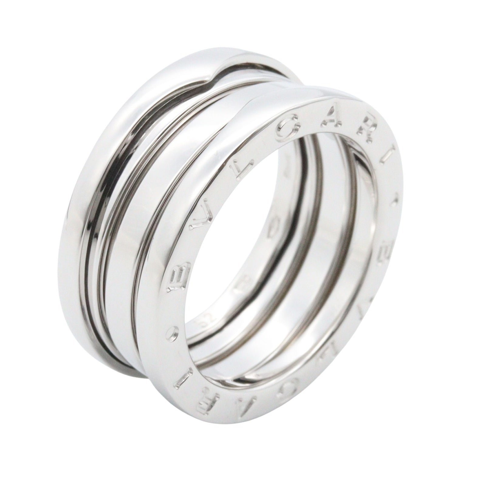 B-zero1 ビーゼロワン リング 3バンド リング 指輪 K18WG ホワイトゴールド ブルガリ アクセサリー BVLGARI
