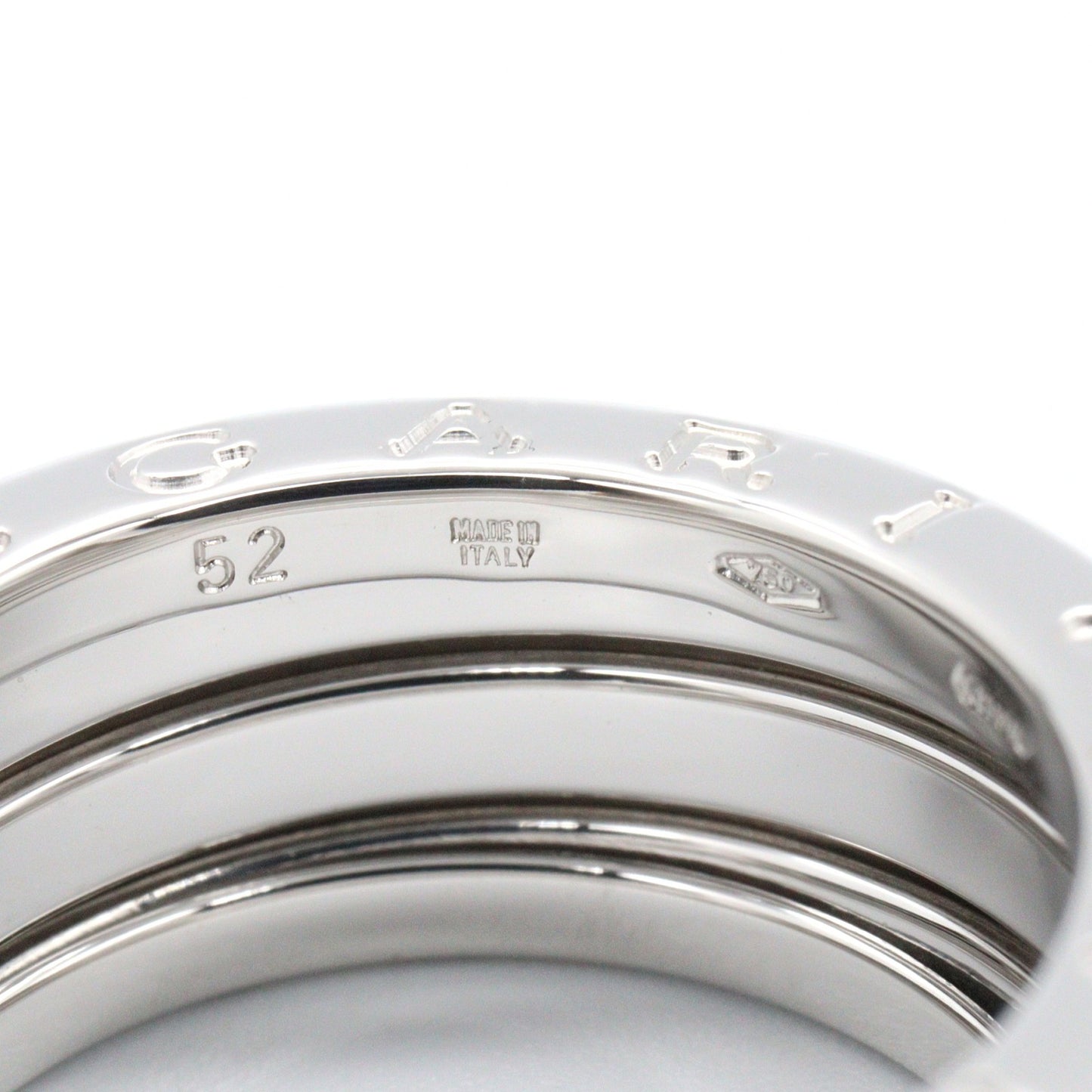 B-zero1 ビーゼロワン リング 3バンド リング 指輪 K18WG ホワイトゴールド ブルガリ アクセサリー BVLGARI