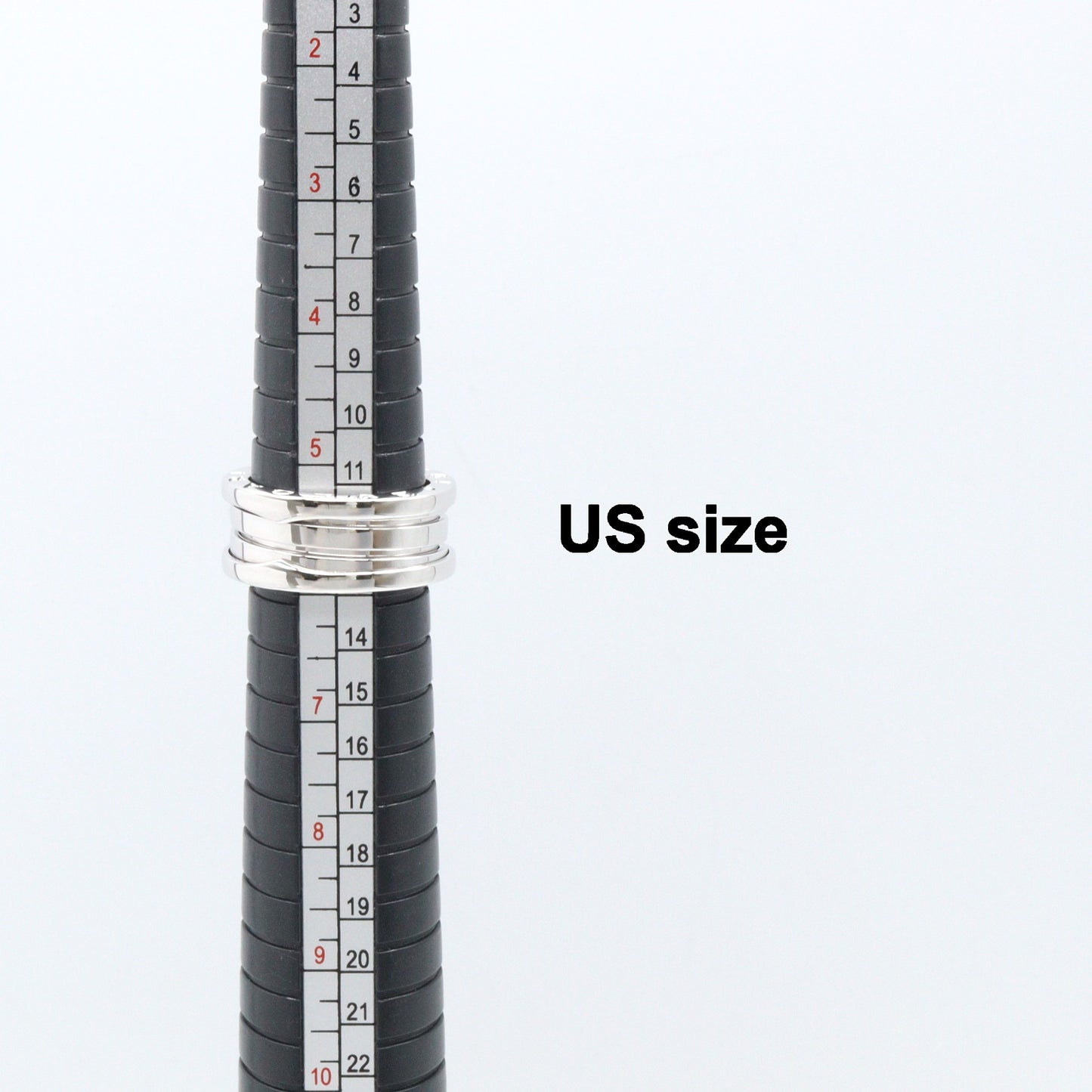 B-zero1 ビーゼロワン リング 3バンド リング 指輪 K18WG ホワイトゴールド ブルガリ アクセサリー BVLGARI