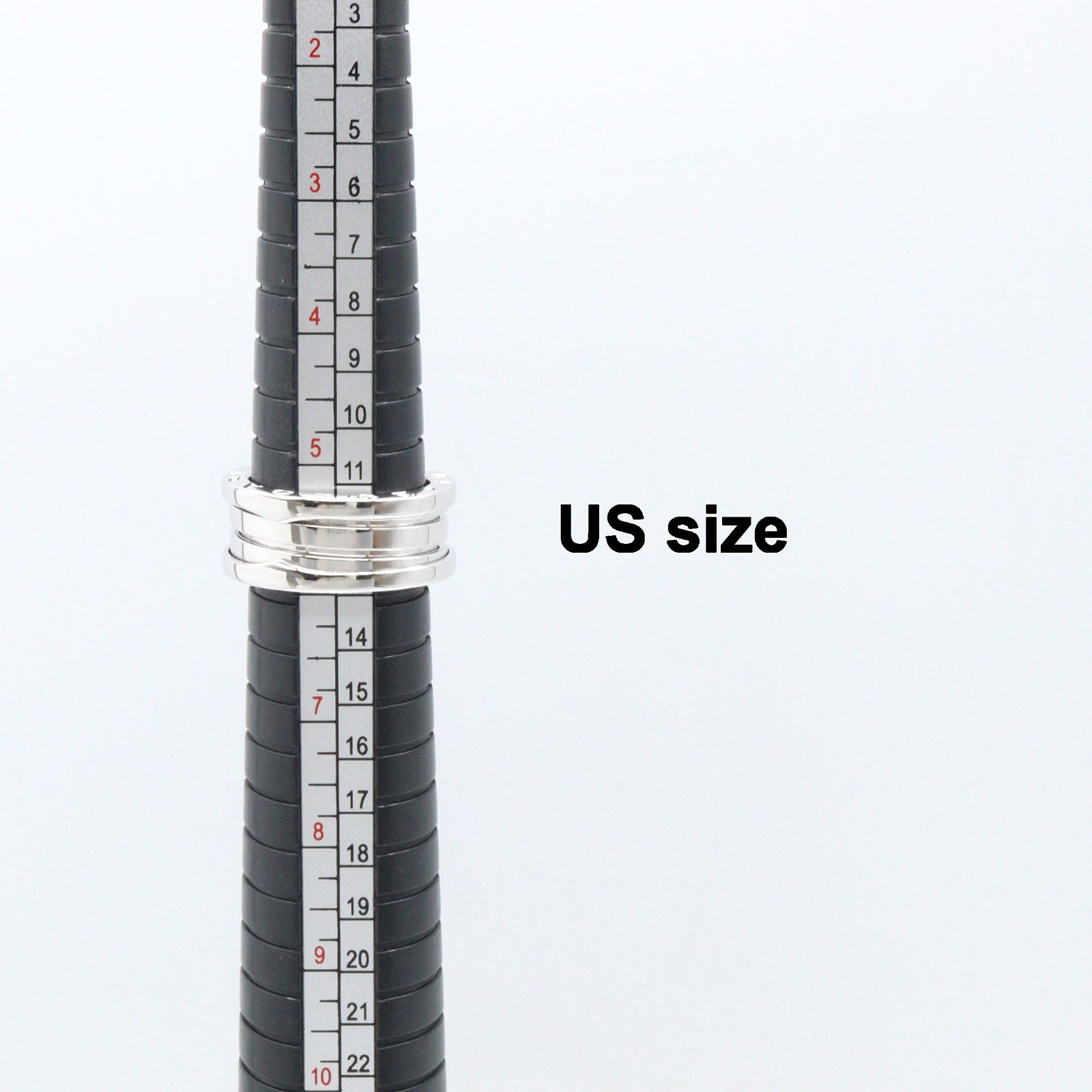 B-zero1 ビーゼロワン リング 3バンド リング 指輪 K18WG ホワイトゴールド ブルガリ アクセサリー BVLGARI