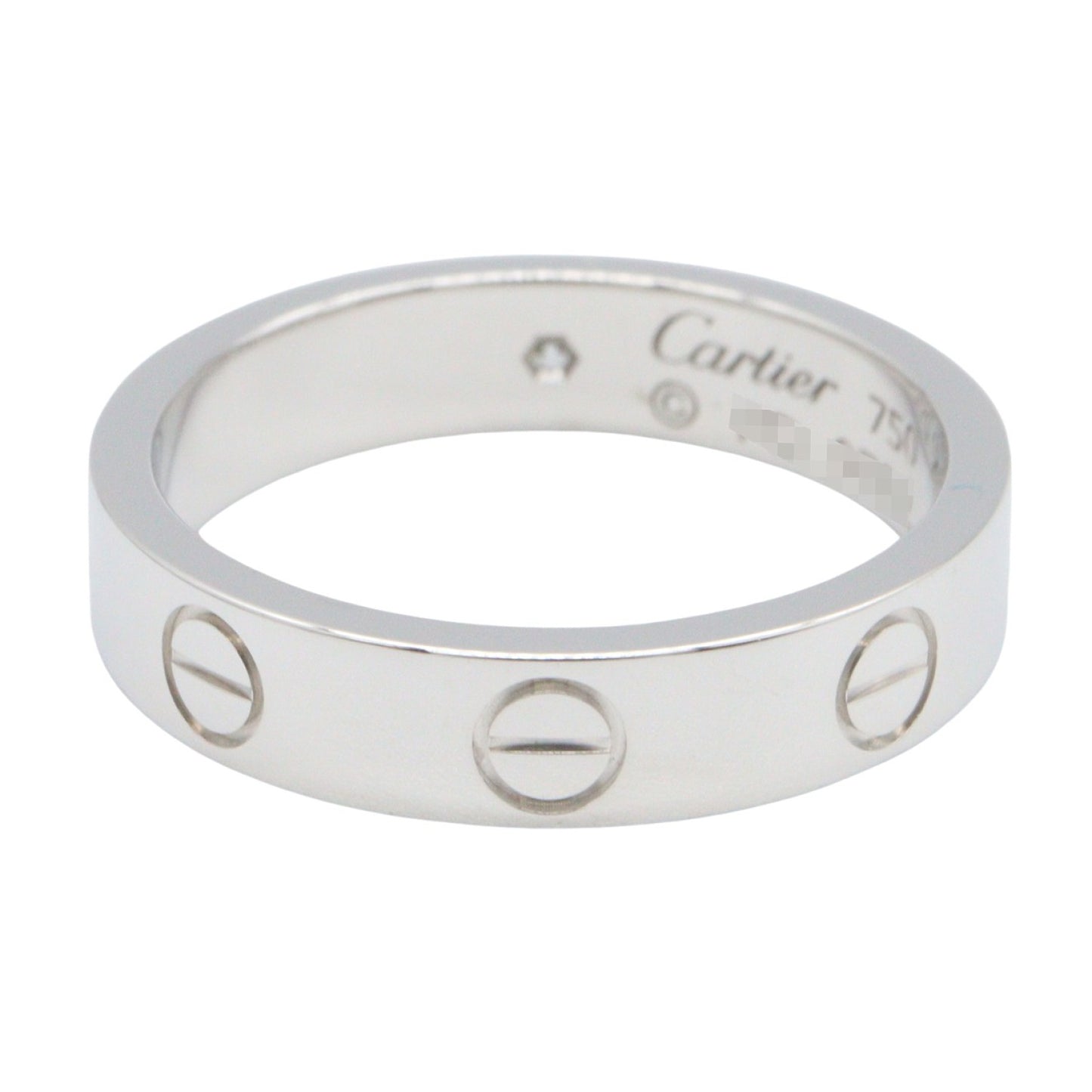 ミニラブリング 1PD リング 指輪 K18WG ダイヤモンド ホワイトゴールド クリア カルティエ アクセサリー Cartier