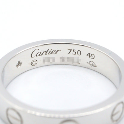 ミニラブリング 1PD リング 指輪 K18WG ダイヤモンド ホワイトゴールド クリア カルティエ アクセサリー Cartier