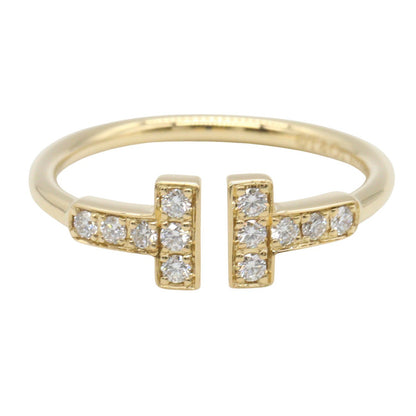 Tワイヤー リング ダイヤ リング 指輪 K18YG ダイヤモンド イエローゴールド クリア ティファニー アクセサリー TIFFANY & Co.