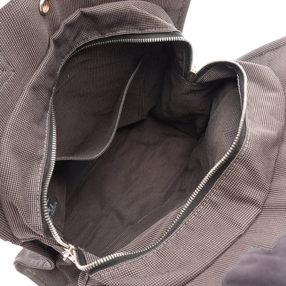エールライン アドMM バックパック リュックサック ナイロンキャンバス ダークグレー シルバー金具 エルメス