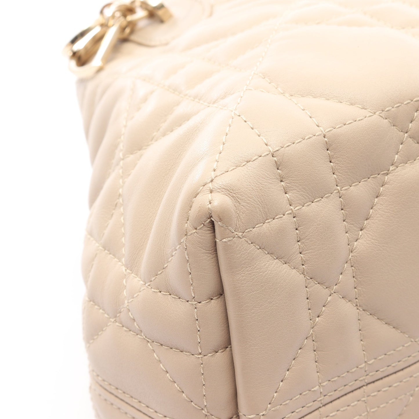 Dior Toujours バッグ スモール ハンドバッグ レザー ベージュ クリスチャンディオール バッグ Christian Dior