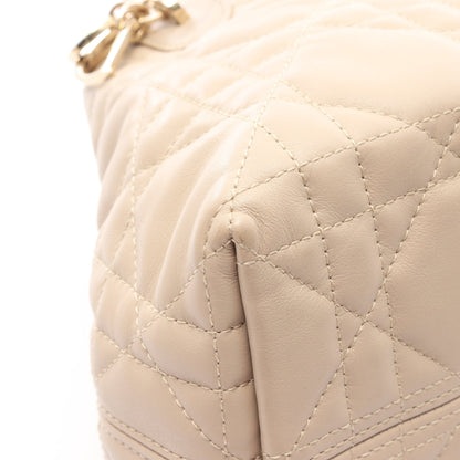Dior Toujours バッグ スモール ハンドバッグ レザー ベージュ クリスチャンディオール バッグ Christian Dior