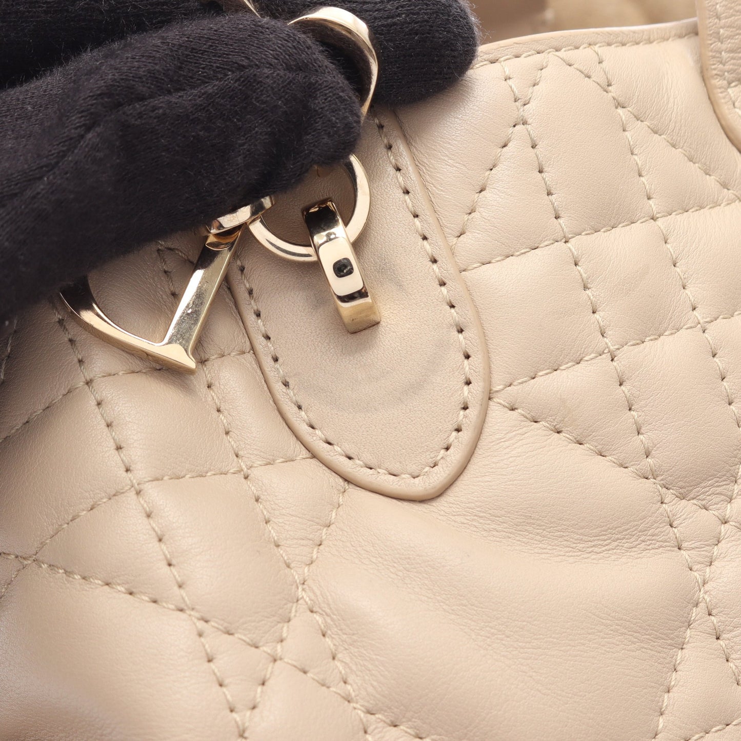 Dior Toujours バッグ スモール ハンドバッグ レザー ベージュ クリスチャンディオール バッグ Christian Dior