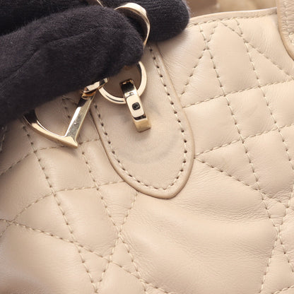 Dior Toujours バッグ スモール ハンドバッグ レザー ベージュ クリスチャンディオール バッグ Christian Dior