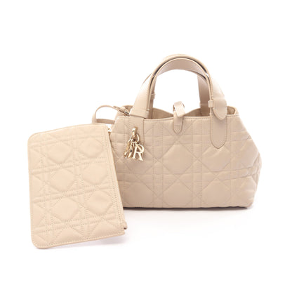 Dior Toujours バッグ スモール ハンドバッグ レザー ベージュ クリスチャンディオール バッグ Christian Dior