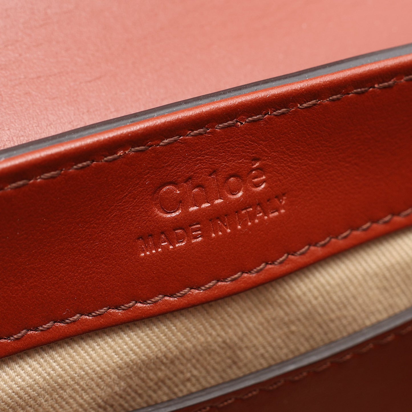 CHLOE C クロエシー 2WAY ハンドバッグ レザー ブラウン クロエ
