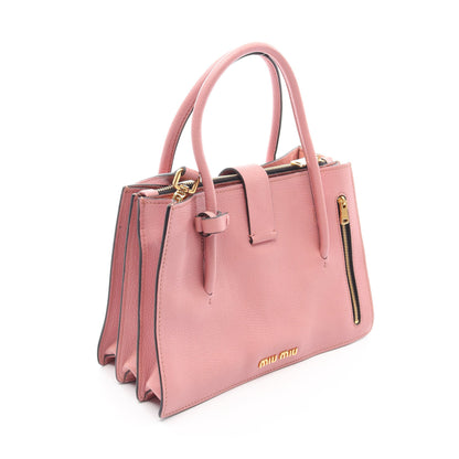 MADRAS マドラス 2WAY ハンドバッグ レザー ピンク ミュウミュウ バッグ miu miu