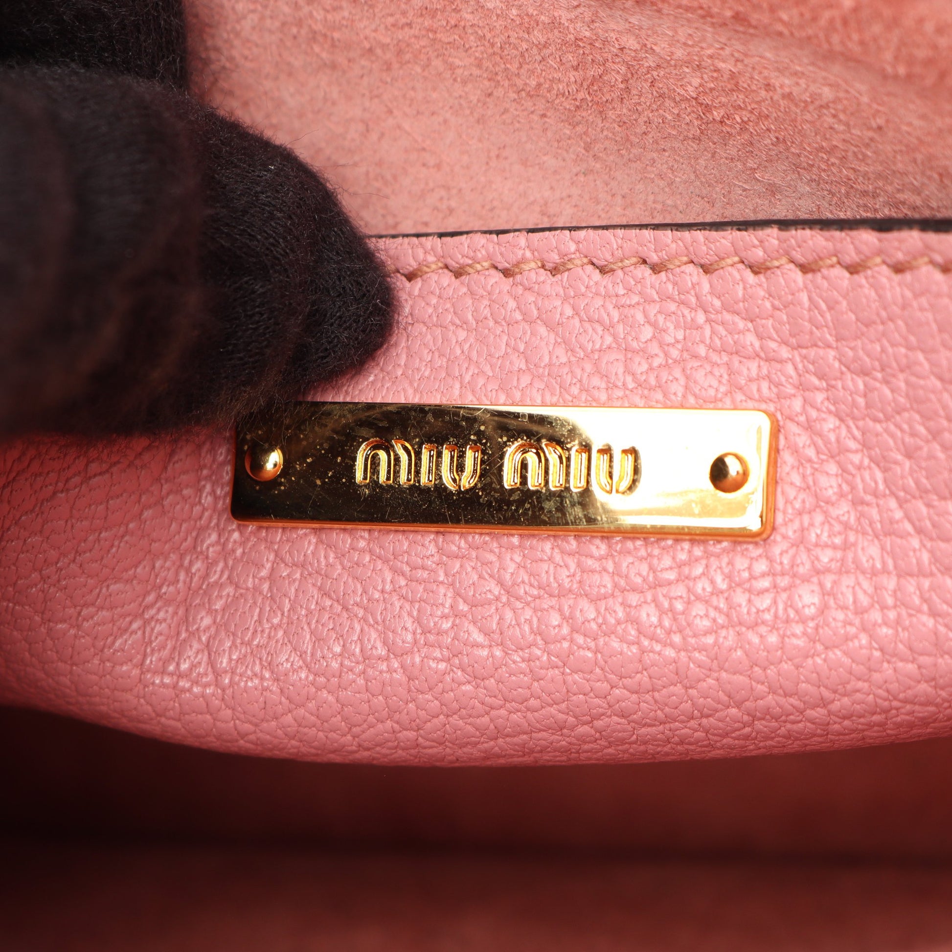MADRAS マドラス 2WAY ハンドバッグ レザー ピンク ミュウミュウ バッグ miu miu