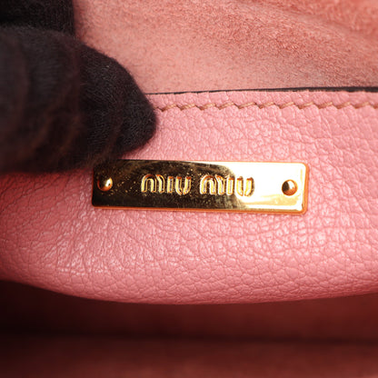 MADRAS マドラス 2WAY ハンドバッグ レザー ピンク ミュウミュウ バッグ miu miu