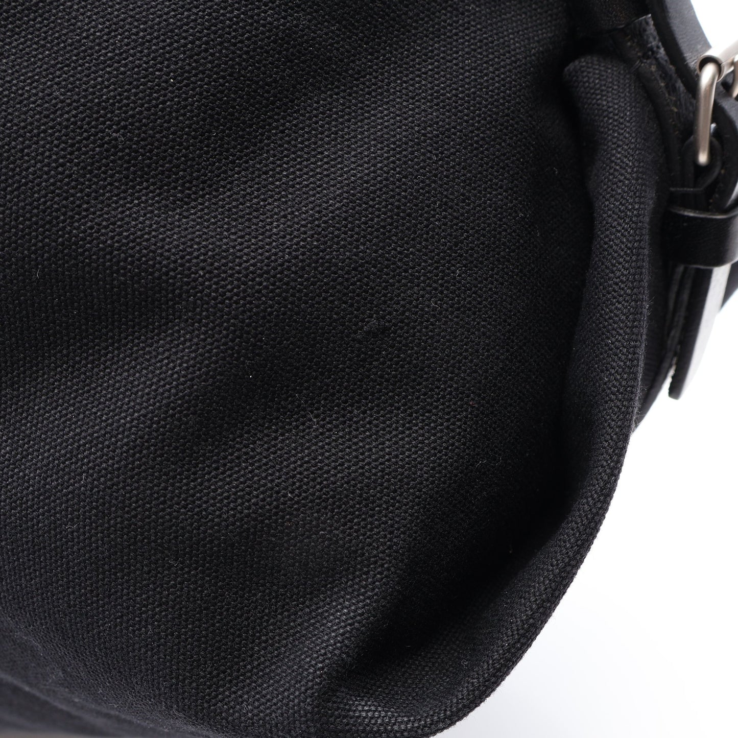 ID コンバーチブル 2WAY ショルダーバッグ キャンバス レザー ブラック サンローランパリ