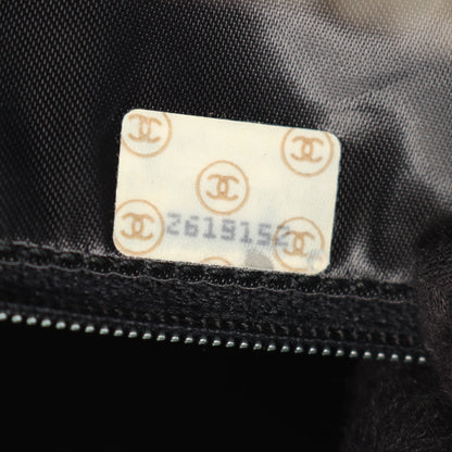 マトラッセ フリンジ チェーンショルダーバッグ ラムスキン ブラック ゴールド金具 シャネル