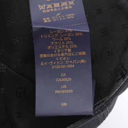 LVシグネチャー キャップ コットン ブラック ルイヴィトン