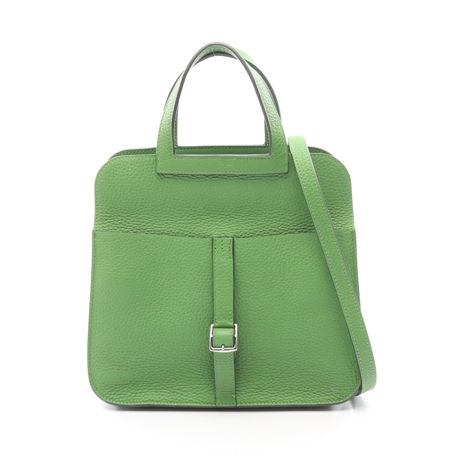 アルザン25 ヴェールユッカ 2WAY ハンドバッグ トリヨンクレマンス グリーン シルバー金具 B刻印 エルメス バッグ HERMES