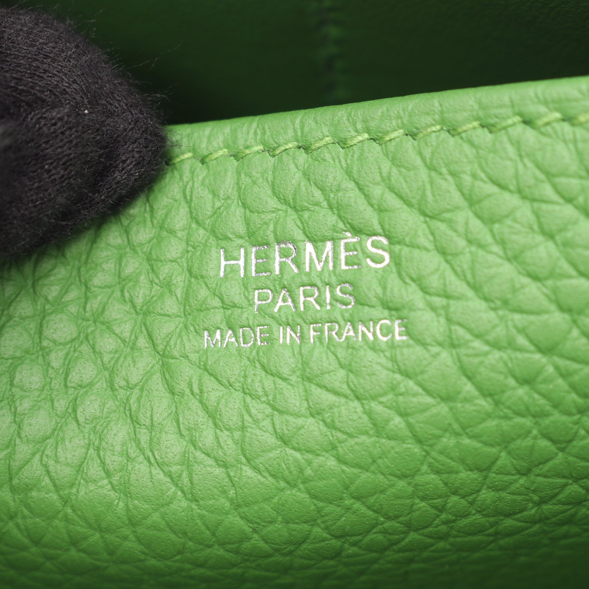 アルザン25 ヴェールユッカ 2WAY ハンドバッグ トリヨンクレマンス グリーン シルバー金具 B刻印 エルメス バッグ HERMES