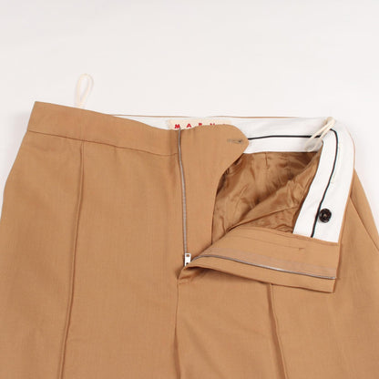 TROPICAL WOOL PANTS スラックス トラウザーズ ウール イエローブラウン マルニ ボトムス MARNI