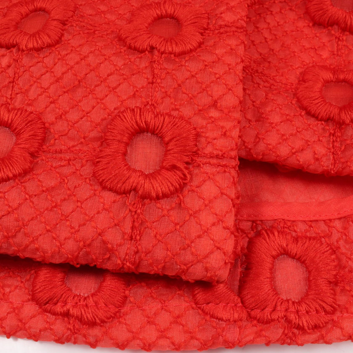 刺繍 ダブルブレスト ジャケット シルク レッド フェンディ アウター FENDI