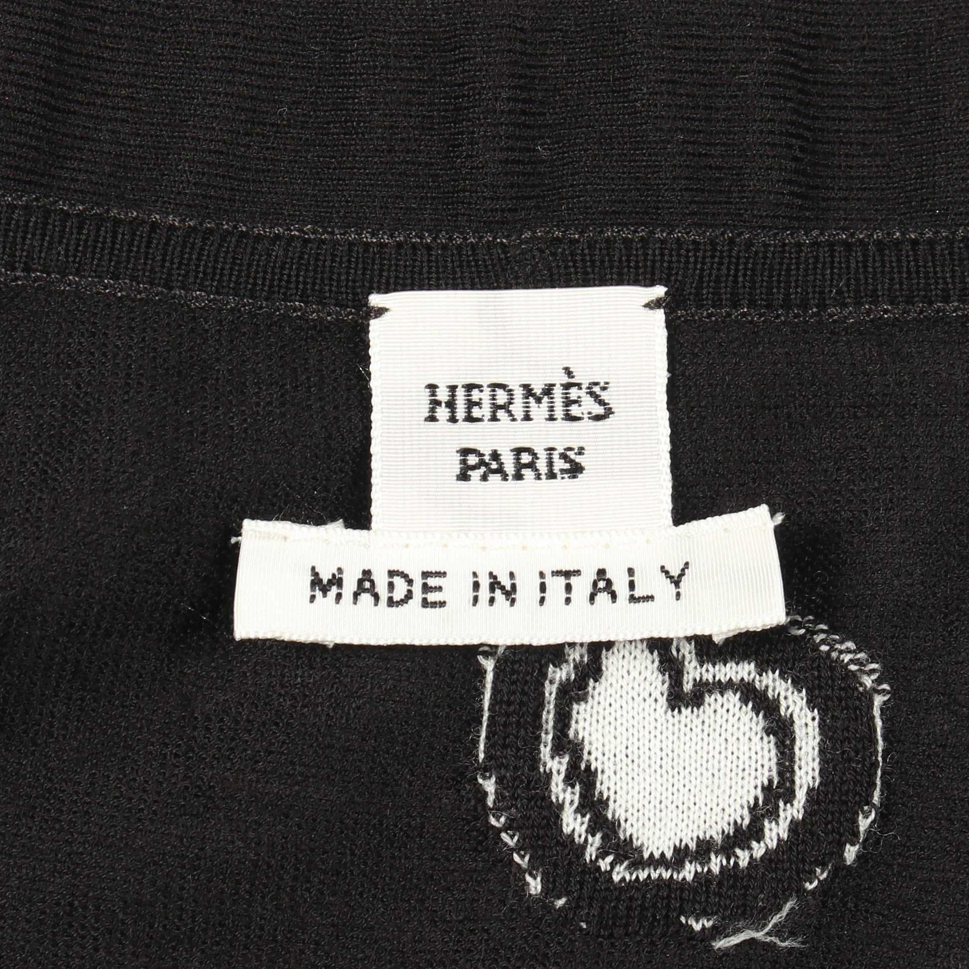 CANDY LIBRIS カーディガン ウール ブラック エルメス トップス HERMES