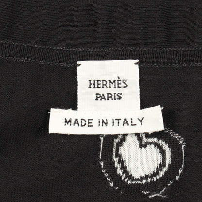 CANDY LIBRIS カーディガン ウール ブラック エルメス トップス HERMES