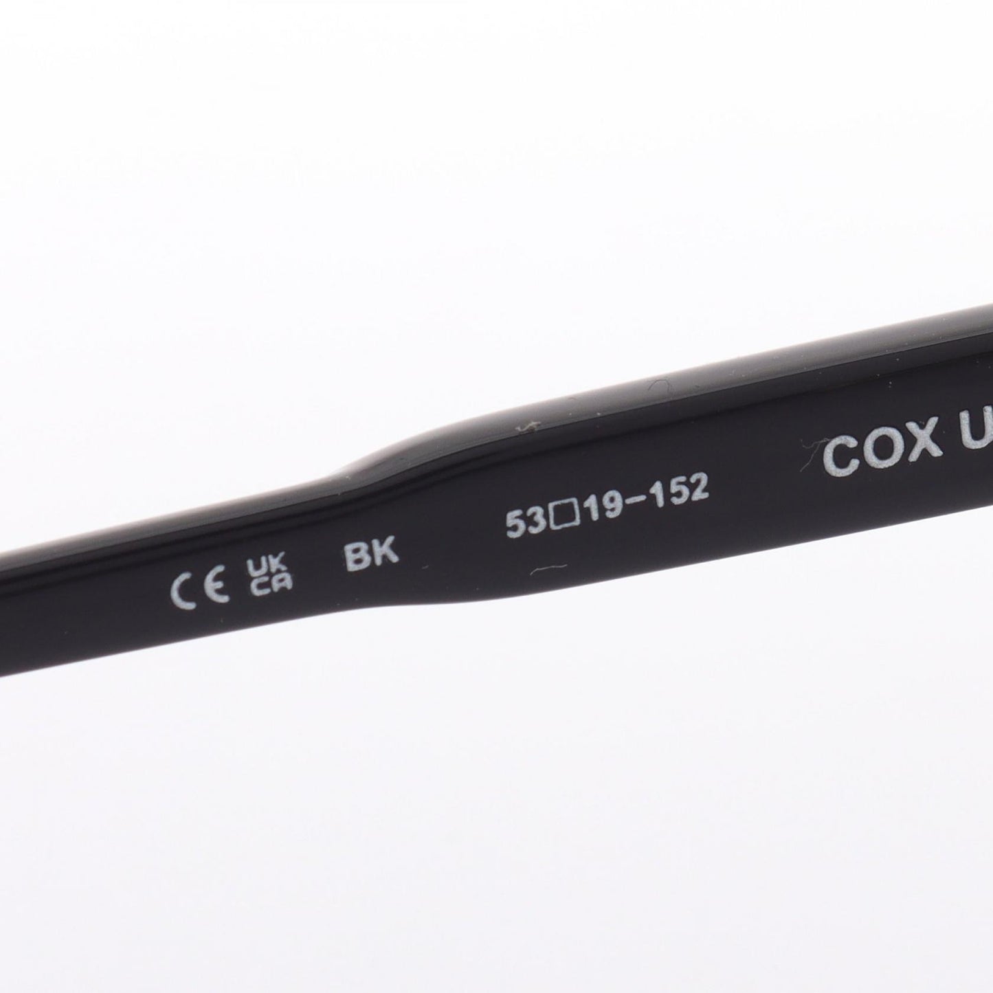 COX UCKERCH クロステンプル ウェリントン アイウェア メガネ 眼鏡 SV925 ブラック シルバー クロムハーツ