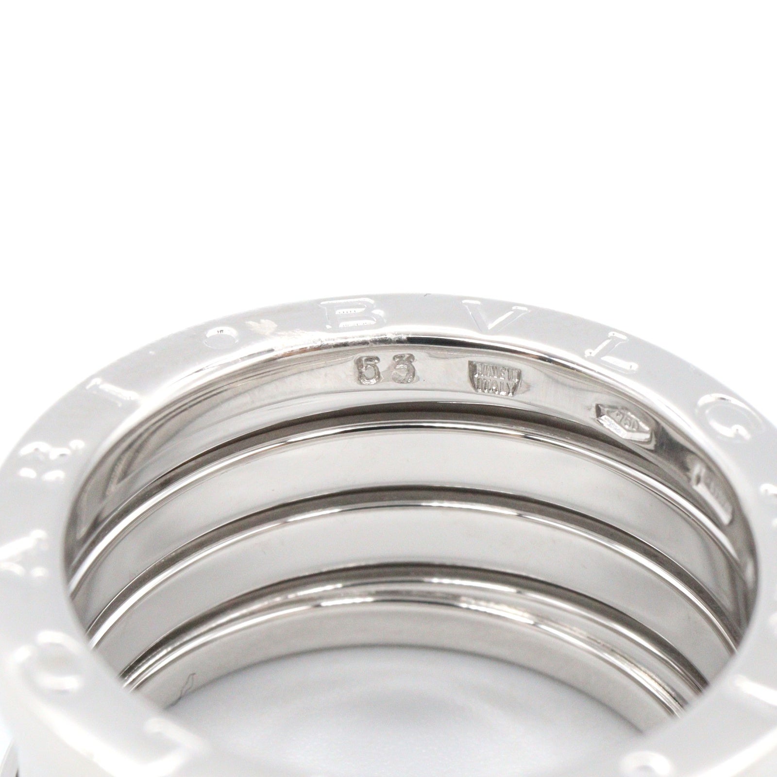 B-zero1 ビーゼロワン リング 4バンド リング 指輪 K18WG ホワイトゴールド ブルガリ アクセサリー BVLGARI