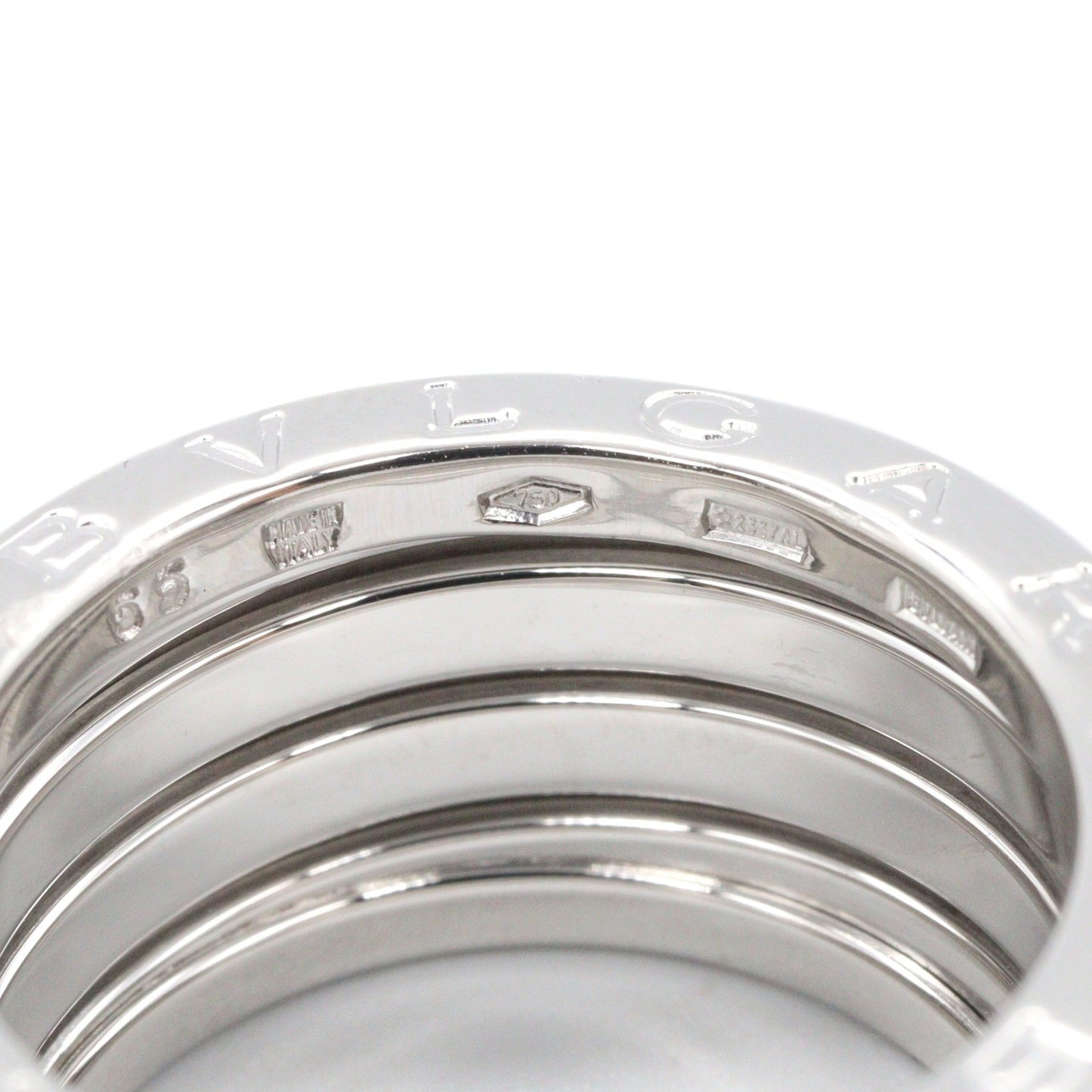 B-zero1 ビーゼロワン リング 4バンド リング 指輪 K18WG ホワイトゴールド ブルガリ アクセサリー BVLGARI