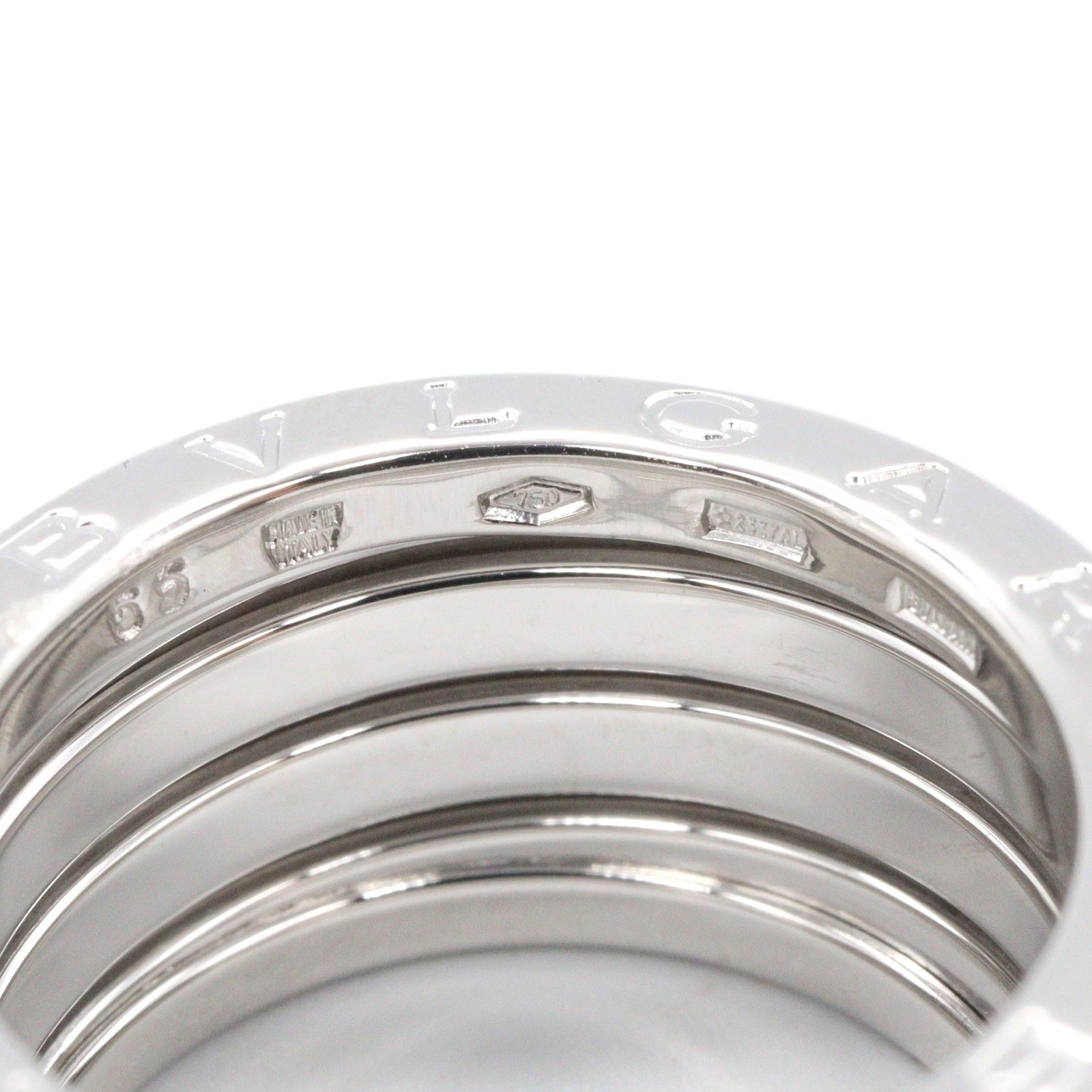 B-zero1 ビーゼロワン リング 4バンド リング 指輪 K18WG ホワイトゴールド ブルガリ アクセサリー BVLGARI