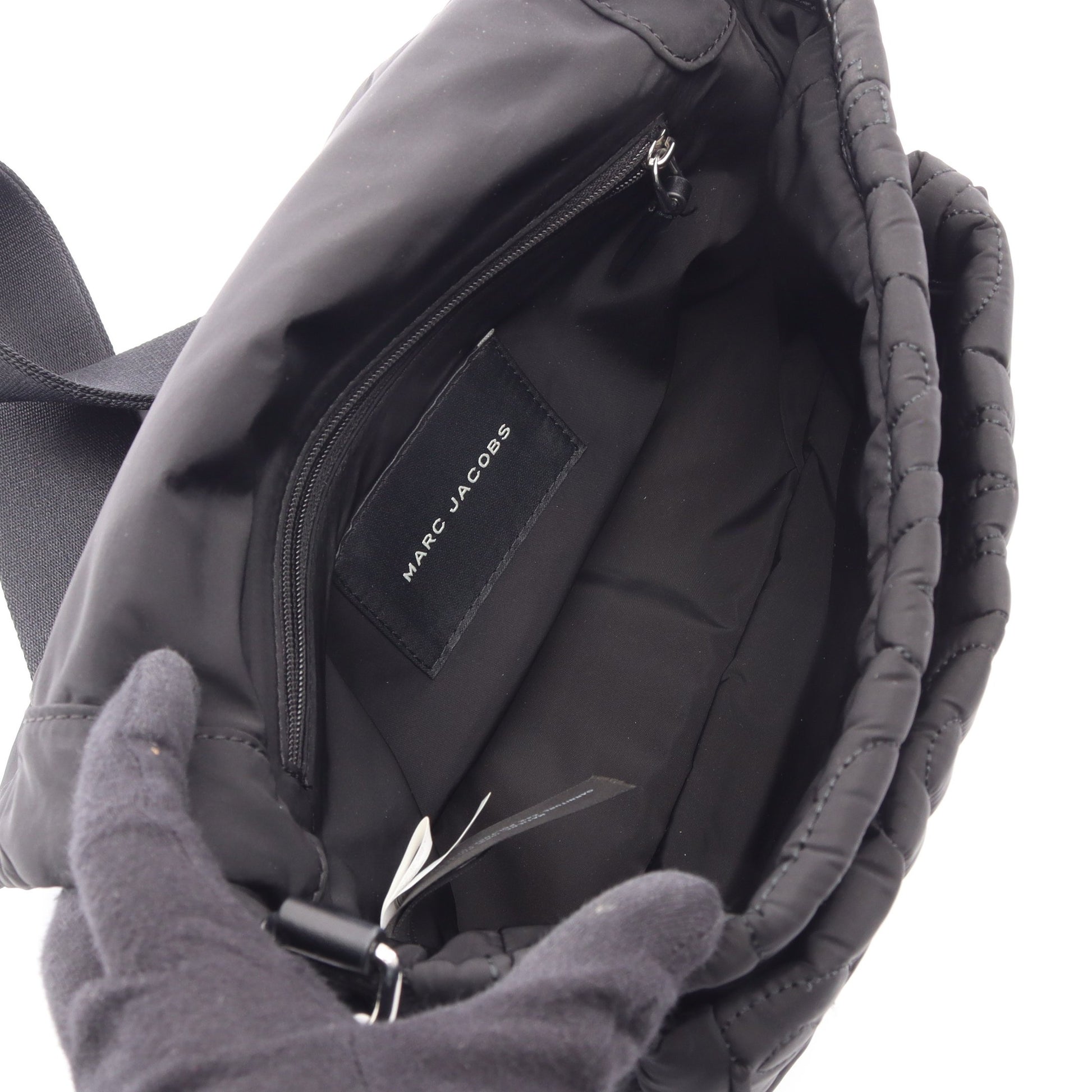 キルティング ショルダーバッグ ナイロン レザー ブラック マークジェイコブス バッグ MARC JACOBS