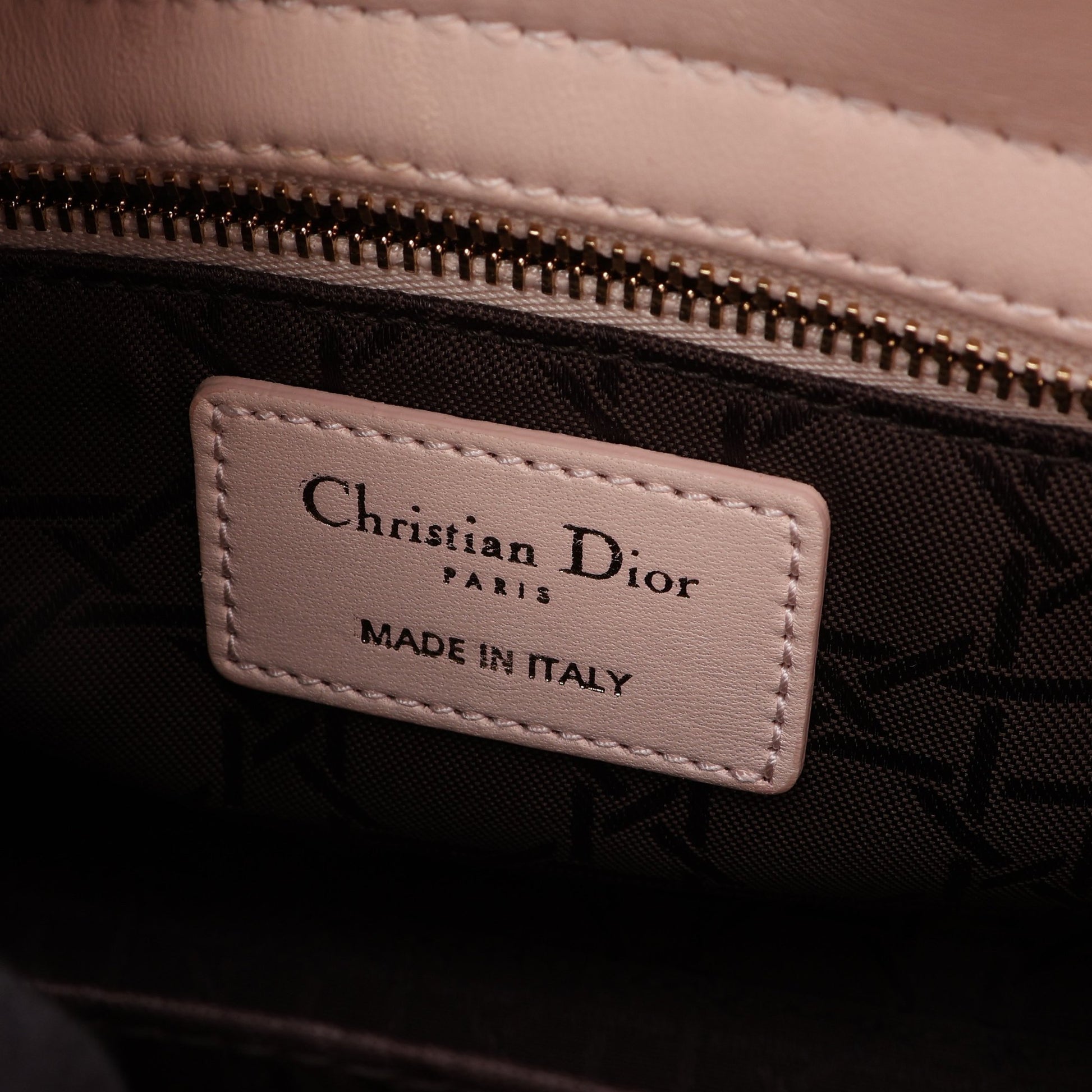 LADY DIOR MY ABCDIOR レディディオール スモール カナージュ 2WAY ハンドバッグ レザー ライトピンク クリスチャンディオール バッグ Christian Dior