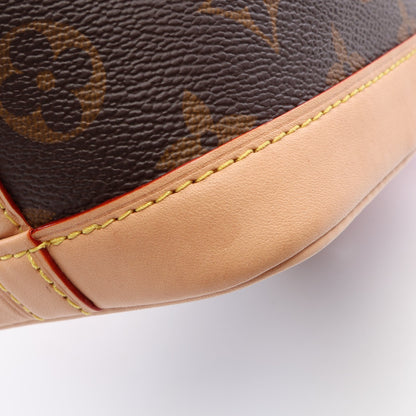 LOUIS VUITTON × Sun Yitian ナノ ノエ アニモグラム 2WAY ハンドバッグ PVC レザー ブラウン ピンクレッド ルイヴィトン