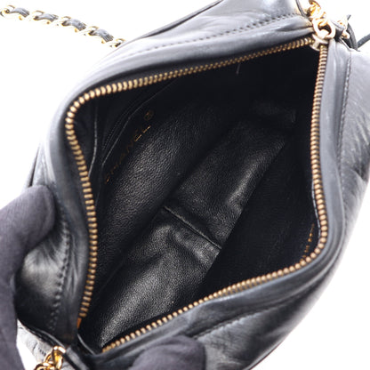 マトラッセ タッセル チェーンショルダーバッグ ラムスキン ブラック ゴールド金具 ヴィンテージ シャネル バッグ CHANEL