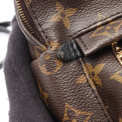 パームスプリングス ミニ モノグラム バックパック リュックサック PVC レザー ブラウン ブラック ルイヴィトン バッグ LOUIS VUITTON