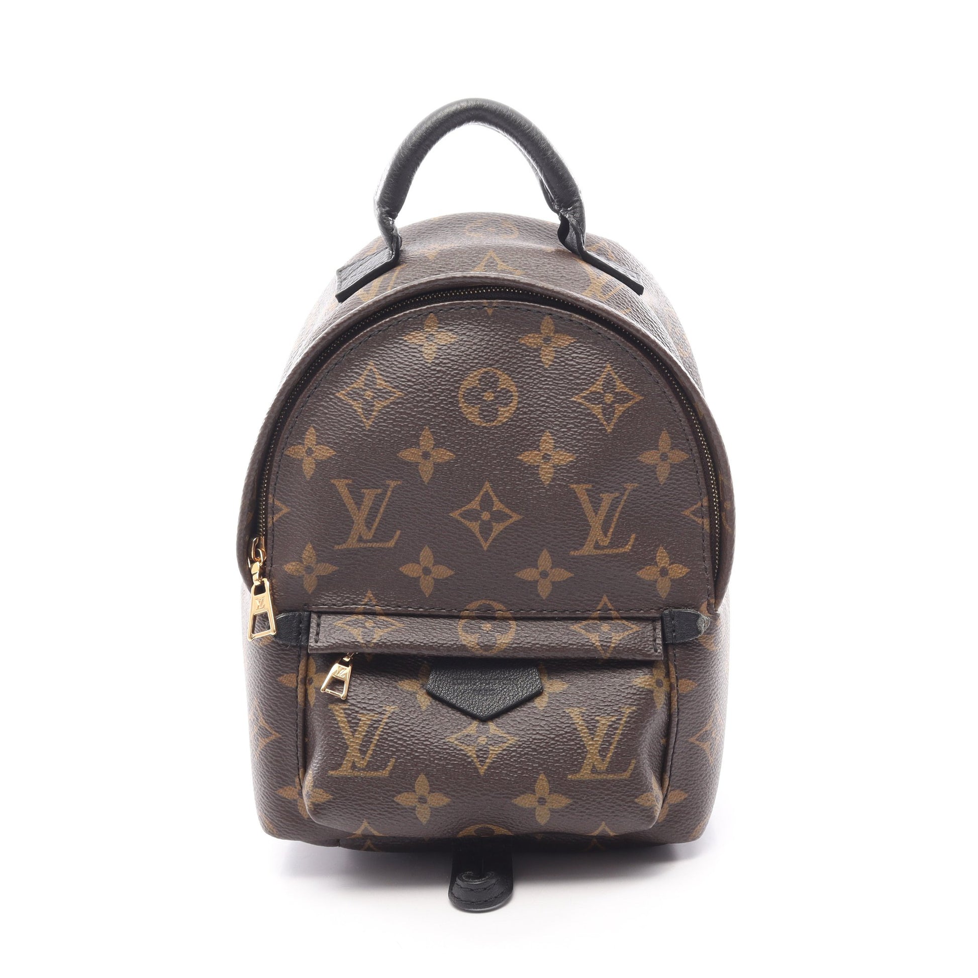 パームスプリングス ミニ モノグラム バックパック リュックサック PVC レザー ブラウン ブラック ルイヴィトン バッグ LOUIS VUITTON