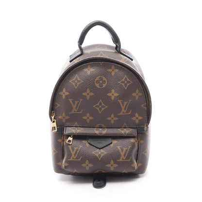 パームスプリングス ミニ モノグラム バックパック リュックサック PVC レザー ブラウン ブラック ルイヴィトン バッグ LOUIS VUITTON