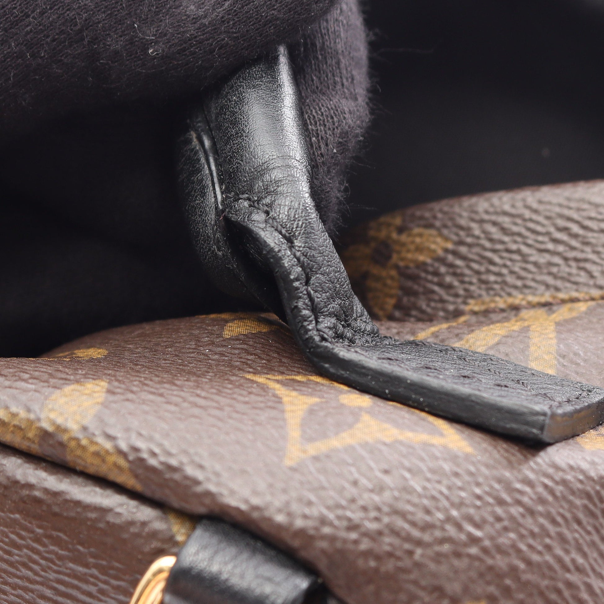 パームスプリングス ミニ モノグラム バックパック リュックサック PVC レザー ブラウン ブラック ルイヴィトン バッグ LOUIS VUITTON