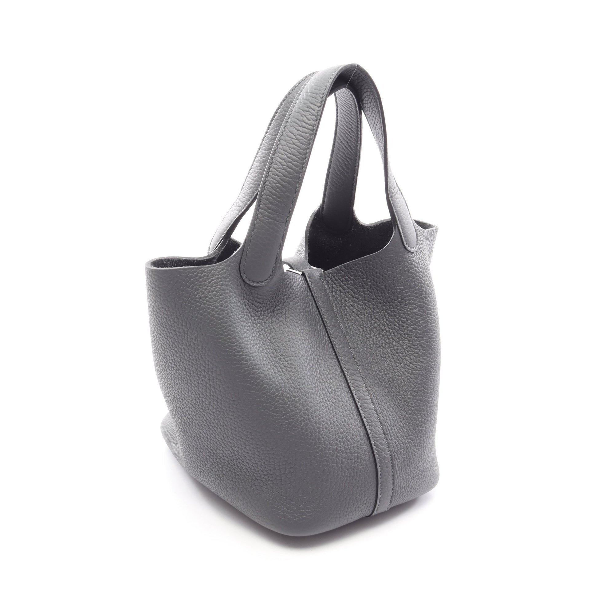 ピコタンロックPM アルドワーズ ハンドバッグ トリヨンクレマンス グレー シルバー金具 K刻印 エルメス バッグ HERMES