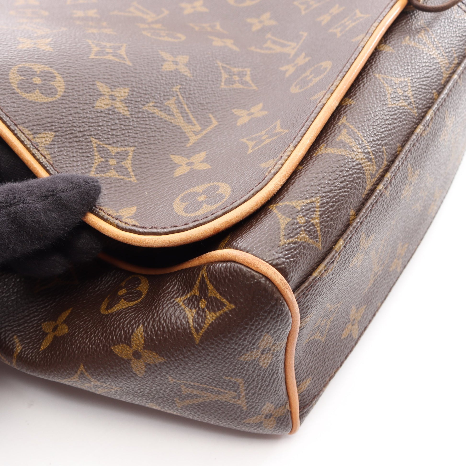 アベス モノグラム ショルダーバッグ PVC レザー ブラウン ルイヴィトン バッグ LOUIS VUITTON