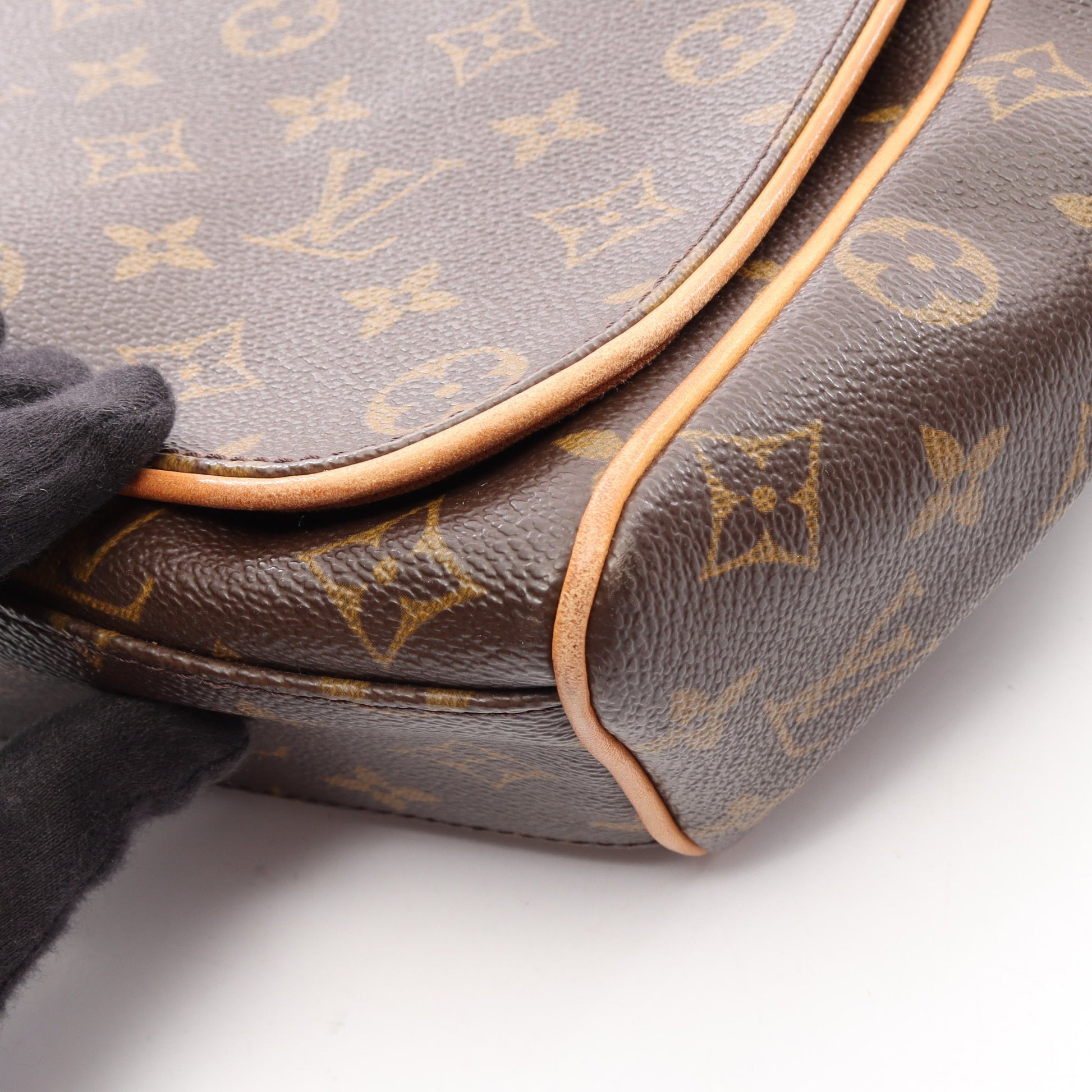アベス モノグラム ショルダーバッグ PVC レザー ブラウン ルイヴィトン バッグ LOUIS VUITTON